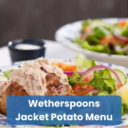 Wetherspoons Jacket Potato Menu